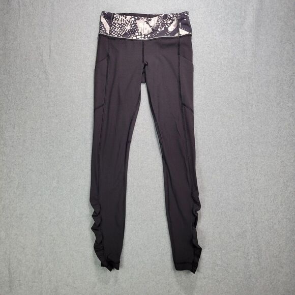 Lemon Pants - Lululemon Speed Tight Cozy Athleisure Athletic Geometric Ruffle Leggings 4
